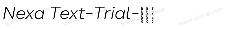 Nexa Text-Trial字体转换